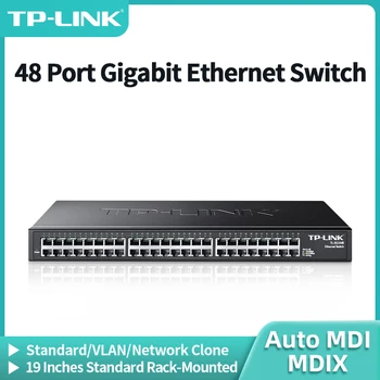 TP-Link 48-портовый Гигабитный Коммутатор Ethernet 1000M Сетевой концентратор Интернет-разветвитель Plug and Play Для монтажа в стойку Auto MDI/MDIX TL-SG1048