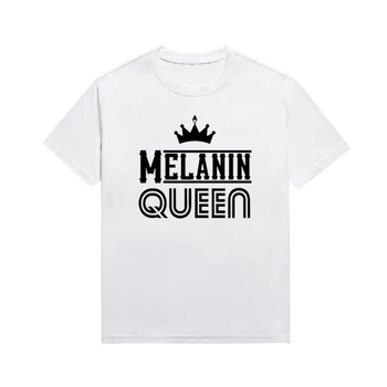 Топы со слоганом Melanin Queen, топ с графическим принтом 