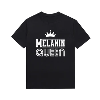 Топы со слоганом Melanin Queen, топ с графическим принтом 
