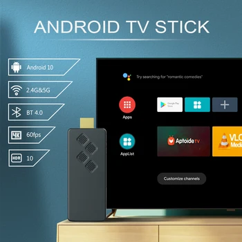 LEMFO Q2 TV Stick Android 10 Четырехъядерный ARM Cortex A53 2 ГБ 16 ГБ Поддержка 4K H.265 2,4 G и 5,8 G Wifi Потоковая передача Smart TV Box 2 ГБ 8 ГБ Изображение 2