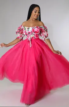 Felyn 2022 Высококачественная Кружевная юбка нового дизайна, летняя Офисная женская юбка Макси с рюшами