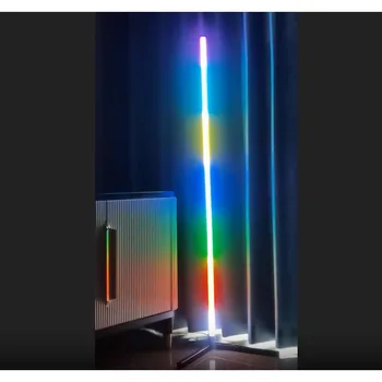 Smart Music Sync RGB с изменением цвета, 12 В пульт дистанционного управления для танцевальной дискотеки в алюминиевой раме, светодиодный напольный светильник для комнаты