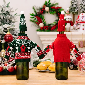 Крышка для бутылки вина Высокого качества, легко переносимая, удобная, милые Рождественские украшения, декоративный держатель для бутылки шампанского, прочный Изображение 2