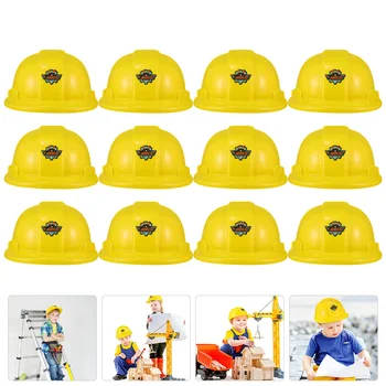 Строительные Шляпы Дети Играют в Маскарадные Костюмы для Детей Желтые Строительные Шляпы для Вечеринки Строительная Безопасная Игрушка