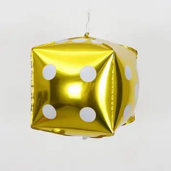 Утолщенная алюминиевая пленка Воздушный шар Тематическая вечеринка Воздушный шар Премиум Кубик Кубик Набор воздушных шаров для душа ребенка День рождения Свадьба Тематическая вечеринка