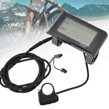 24-72 В SW900 ЖК-дисплей для управления измерителем скорости электрического велосипеда, спидометром, проводным счетчиком скорости, кодовой таблицей E-Bike Изображение 2