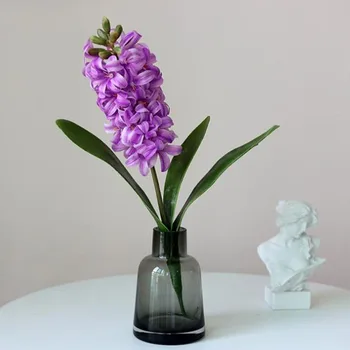 Искусственный Гиацинт, Ветка Фиолетового цветка, Наполнитель для декора Офисного стола