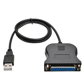 2шт USB к параллельному адаптеру для принтера, разъем USB 2.0 к разъему DB25, параллельный порт, адаптер IEEE 1284 для компьютера