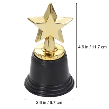 12шт Золотая Награда Star Trophy Наградные Призы для Вечерних Торжеств Церемония Благодарности Подарочные Награды Изображение 2