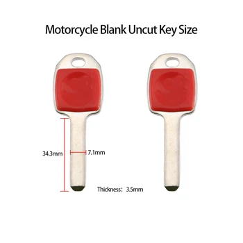 Новый пустой неразрезной ключ для мотоцикла красного цвета длиной 34 мм для замены запасных частей мотоцикла Harley Изображение 2