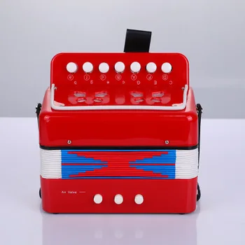 Детский аккордеон Маленький аккордеон Инструмент для раннего обучения детей Цвет по желанию Изображение 2