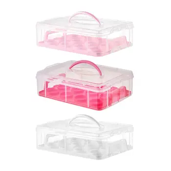 Многоразовая Коробка Для Кексов Cupcake Carrier для Кексов Cupcake Keeper для Пирожных С Маффинами Изображение 2