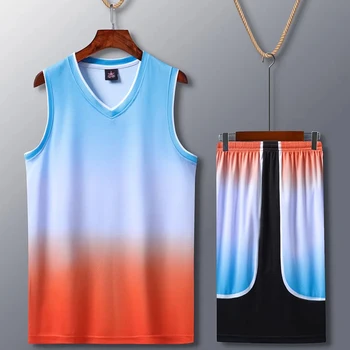 Изготовленные на заказ комплекты мужской баскетбольной майки с двойным карманом Спортивные костюмы для колледжа Aldult, Дышащая Женская баскетбольная форма