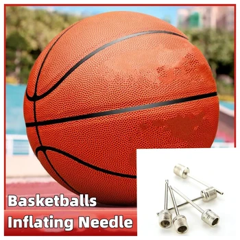 Воздушный клапан для спортивного мяча волейбол Баскетбол Футбол Насос для накачивания воздуха из нержавеющей стали Игольчатый адаптер-переходник Изображение 2