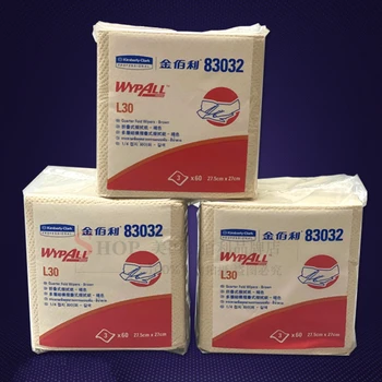 Промышленные салфетки Kimberly-Clark 83032 L30 WYPALL Бумага для протирания чистой целлюлозы 83032 трехслойная промышленная бумага для очистки масла