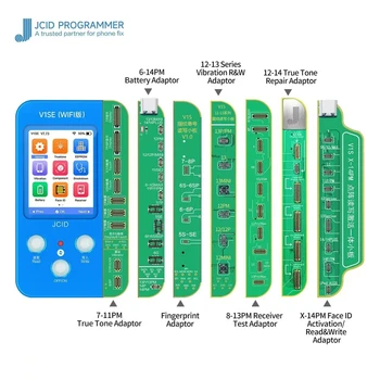 JC V1SE Для iphone 7-14ProMax Фоточувствительный Оригинальный Цветной Сенсорный Шок Baseband Logic Всемогущий Программатор Отпечатков Пальцев Батареи