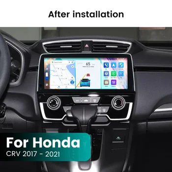 Беспроводной Автомобильный Радиоприемник Carplay AUTO 8 ГБ + 256 ГБ Для Honda CRV CR-V 2016 2017-2021 Android 12 Навигация GPS Мультимедийный Видеоплеер Изображение 2