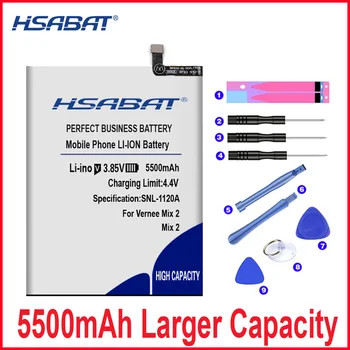 Аккумулятор HSABAT 0 Cycle 5500mAh для Vernee Mix 2 Высококачественный аккумулятор для замены мобильного телефона
