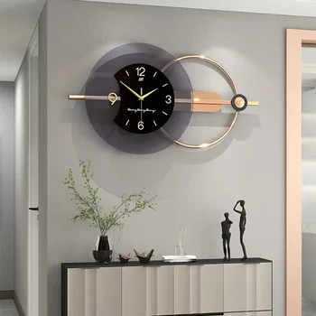 Свет в гостиной Роскошный Современный дом Часы для столовой Подвесные Настенные Индивидуальное Креативное Украшение Настенные часы