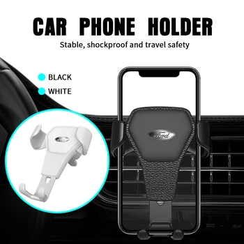 Автомобильный держатель для телефона, крепление на вентиляционное отверстие в автомобиле, поддержка GPS мобильного телефона для Ford Escape Fusion Escort Focus Kuga Transit Explorer RS