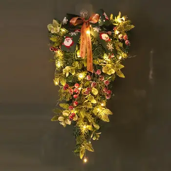 Рождественский елочный венок, струнные лампы, реквизит для фотосессии, Рождественская слеза