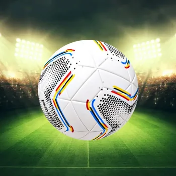 Футбольный мяч для взрослых, размер 5, профессиональный молодежный футбольный мяч для тренировок, оборудование для уличных футбольных игр, футбольные мячи из полиуретанового материала Изображение 2