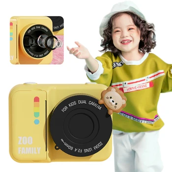 Детская камера, мгновенная печать, Wi-Fi Камера для малышей, 3,0-дюймовый экран, HD Цифровая камера 48 Мп, Рождественские подарки на День рождения для мальчиков и девочек Изображение 2