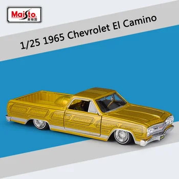 Maisto 1:25 1965 Chevrolet El Camino Модель Автомобиля Из легкосплавного Металла, Изготовленная под Давлением и игрушечная, Классические Модели Игрушек, Предметы Коллекционирования Автомобилей Для детских Подарков Изображение 2