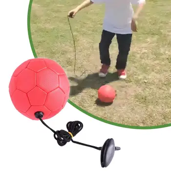 Футбольный тренировочный мяч 2 размера, Высокоэластичный, устойчивый к ударам, Однотонный, для маленьких детей, тренировочный пояс для студентов, футбольный мяч для начинающих Изображение 2