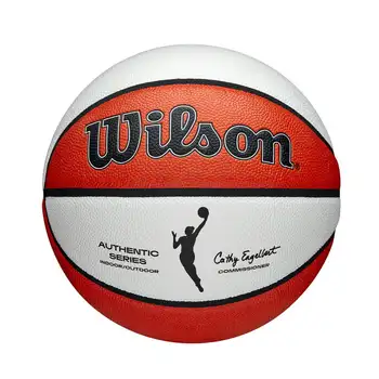 Аутентичный баскетбольный мяч WNBA для помещений или улицы, оранжевый и белый, 28,5 дюйма.