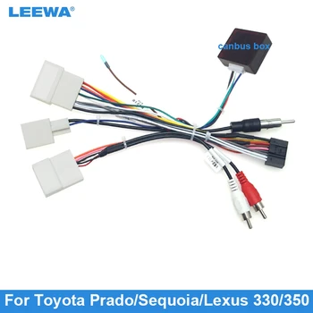 Автомобильный аудиоплеер LEEWA DVD-плеер 16PIN Android Кабель питания Адаптер для Toyota Prado/Sequoia/Lexus 330/350 Жгут проводов