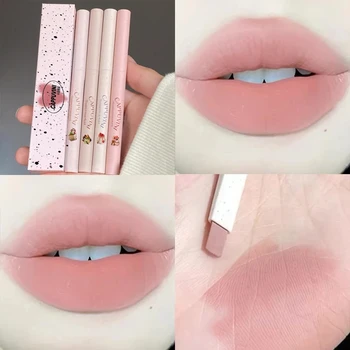 3D Lips Бархатный матовый карандаш для подводки губ, Водостойкая стойкая пухлая помада, естественный контур губ, Контурная линия для макияжа, карандаш для губ