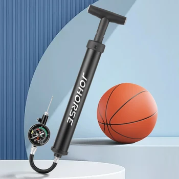 Баскетбольный воздушный насос Портативный футбольный насос-инфлятор Компактный футбольный насос Многофункциональный для баскетбола, футбола, волейбола Изображение 2