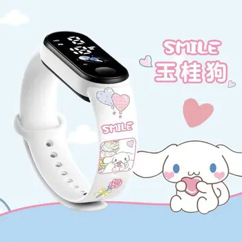 Аниме-часы Sanrio Kuromi Charmander, водонепроницаемые светящиеся спортивные часы-браслет, детские подарки на День рождения для девочек Изображение 2