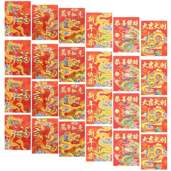 30шт Традиционные Красные карманы Креативные Красные конверты Подарки Фестиваль красных конвертов (Смешанный стиль) Изображение 2