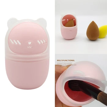 RXJC Beauty Eggs Чехол для хранения, дорожный пылезащитный контейнер для губки для макияжа-защита от плесени Изображение 2