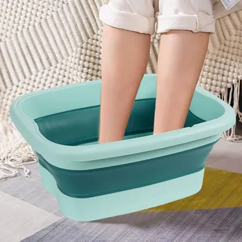 Портативная ванна для замачивания ног, удобная для хранения, Складной таз, Складное ведро для замачивания ног для расслабления и облегчения боли Изображение 2