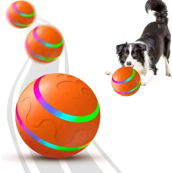 Интерактивная игрушка с мячом для Собак - Автоматический Мяч для домашних животных для Собак - Автоматический мяч с USB-зарядкой и Светодиодной подсветкой игрушки для домашних животных игрушки для домашних животных