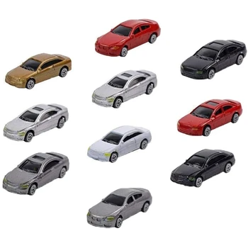 10 Упаковок, мини-модель автомобиля 1/87, раскрашенные модели автомобилей, Декорации к зданию, Макет здания, Набор моделей